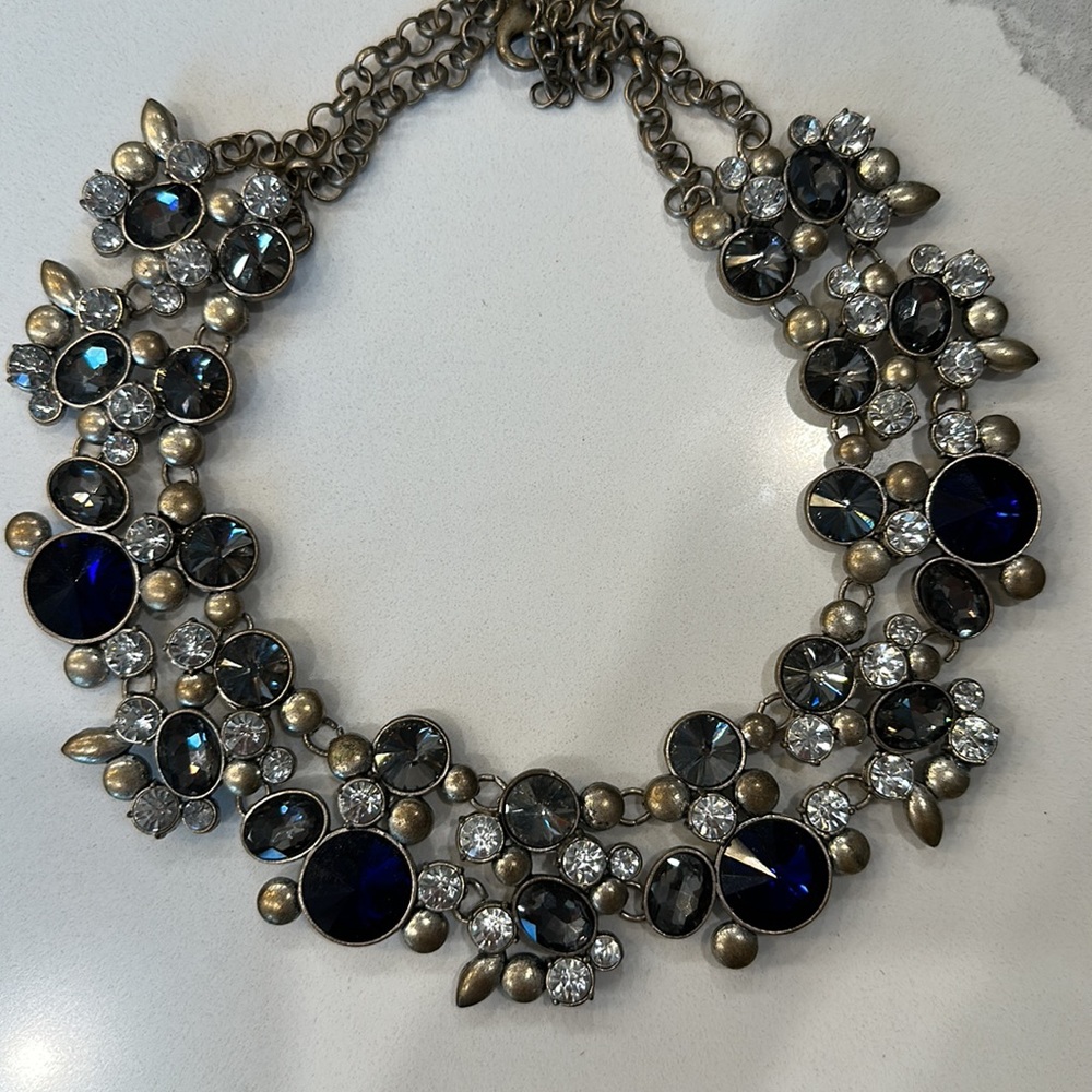 Multi Stone Stunning Unique Glam Statement Choker… - image 3